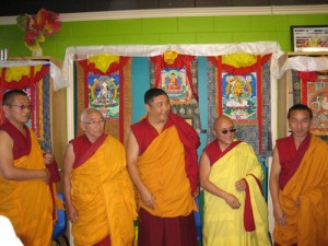 Rinpoche and Monks